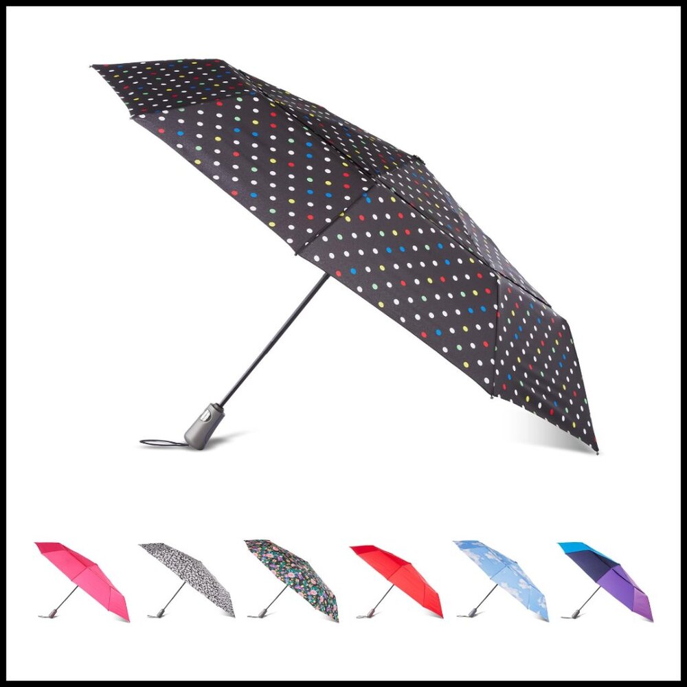 Auto Open Close Windproof Compact Umbrella Uv Wat… - image 1